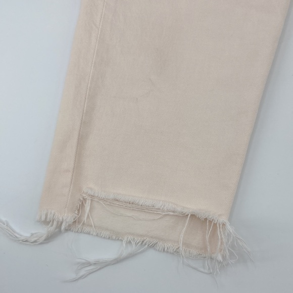 J Brand Wynne 100% Cotton High Rise Button Fly Crop Raw Hem Straight Jeans 32 - Picture 10 of 15